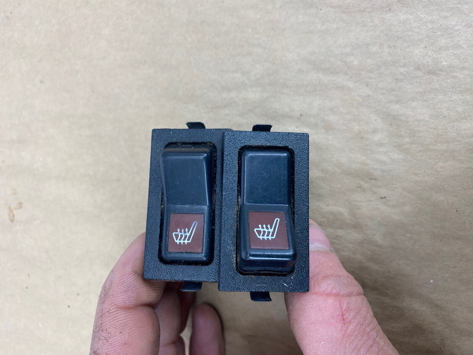 1986-1993 Volvo 240 244 245 Heated Seat Switch L & R Pair Front 1258502 #2721E