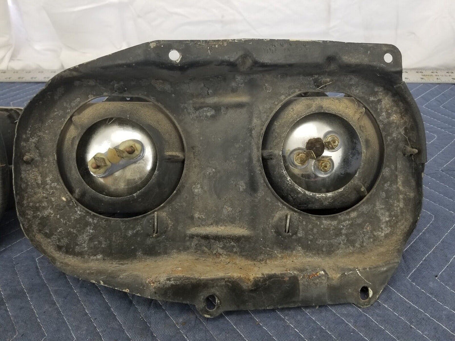 1978-1985 Volvo 240 244 245 Left & Right Quad Square USA Headlight Pair #2634E