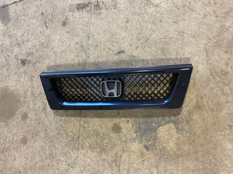 03-11 Honda Element AWD Front Grille Emblem Black Plastic LX Trim OEM #1342E