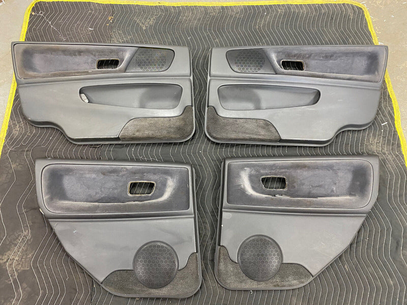 1998-2000 Volvo V70 V70R Charcoal Door Card Panel Set Front & Rear OEM #2976E