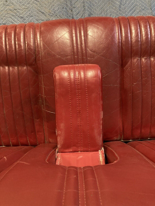 1976-1979 Cadillac Seville Rear Bench Seat Red Leather Sedan OEM #1747M