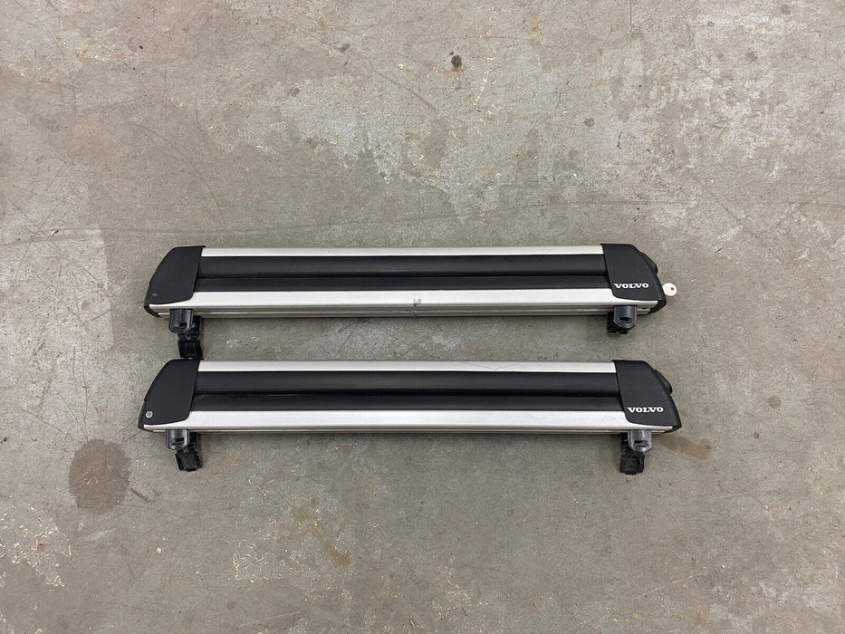 Volvo Ski & Snowboard Roof Rack Hold Down Clamps Pair w/Key! OEM #2744E