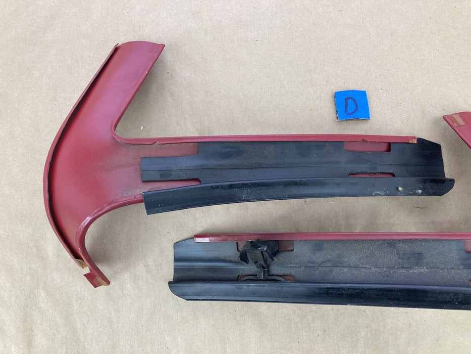 1976-1979 Cadillac Seville Pillar Trim Red Pair A C Left Right OEM #1831M