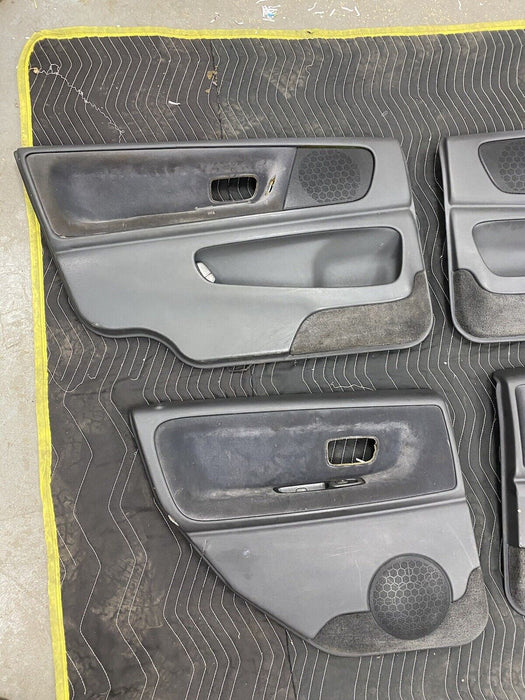 1998-2000 Volvo V70 V70R Charcoal Door Card Panel Set Front & Rear OEM #2976E