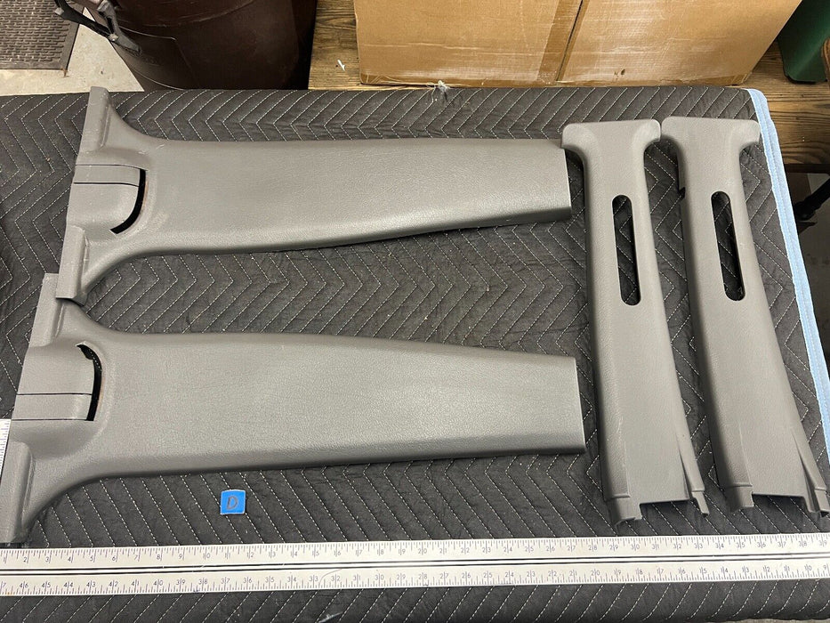 1998-2002 Isuzu Trooper Gray Upper & Lower LH & RH B Pillar Trim Set OEM #883EM