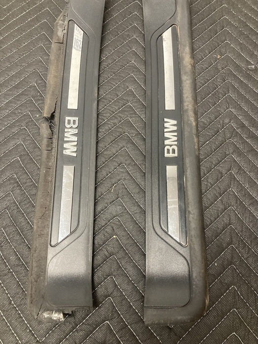 1997-03 BMW Entry Kick Cover Sill Plates Set Of 2 5 Series 540i 528i OEM #137M