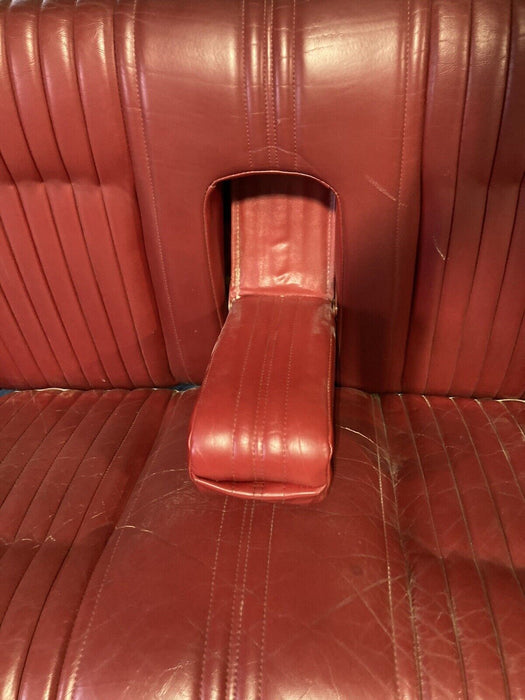 1976-1979 Cadillac Seville Rear Bench Seat Red Leather Sedan OEM #1747M