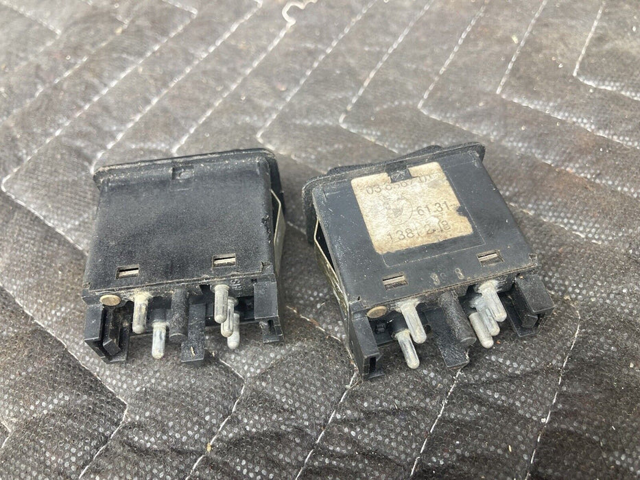 1982-1994 BMW E30 318i 325i 1381218 Heater Seat Switch Pair 2 OEM #2143M