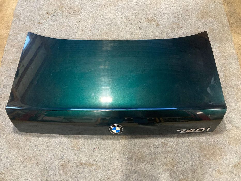 1986-1994 BMW 7 Series E32 Deck lid Trunk Panel Green Hatch Rear OEM #1075M