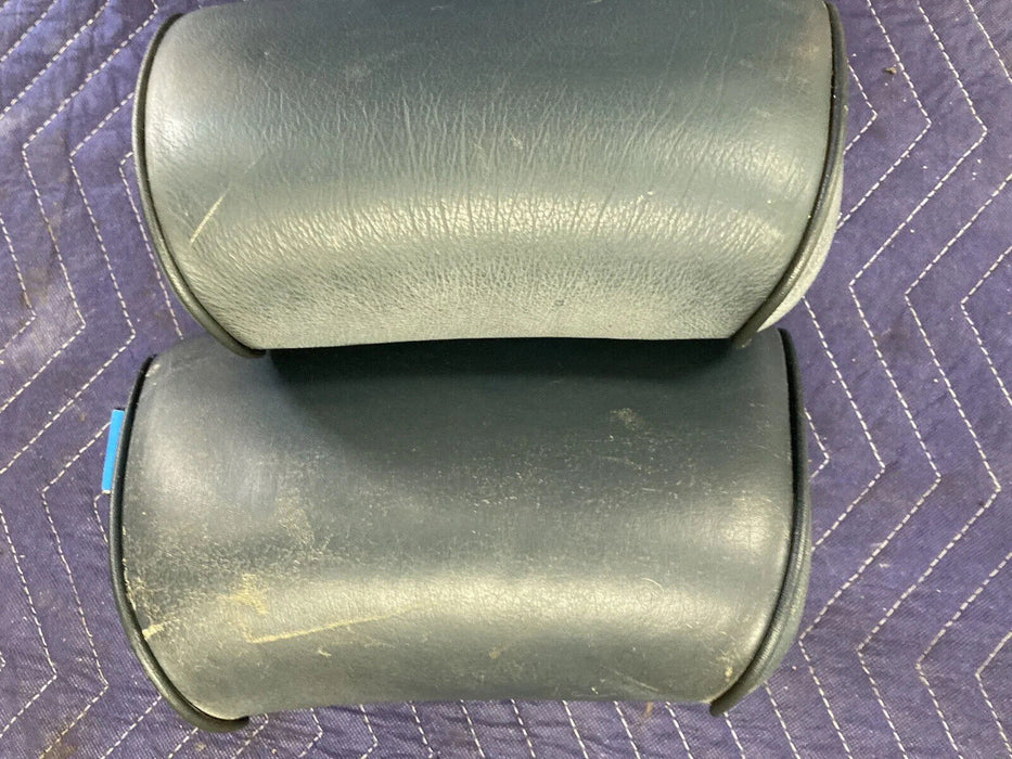 1984-1991 BMW 318i 325i E30 Headrest Pair 2 Front Seat Dark OEM #2652M