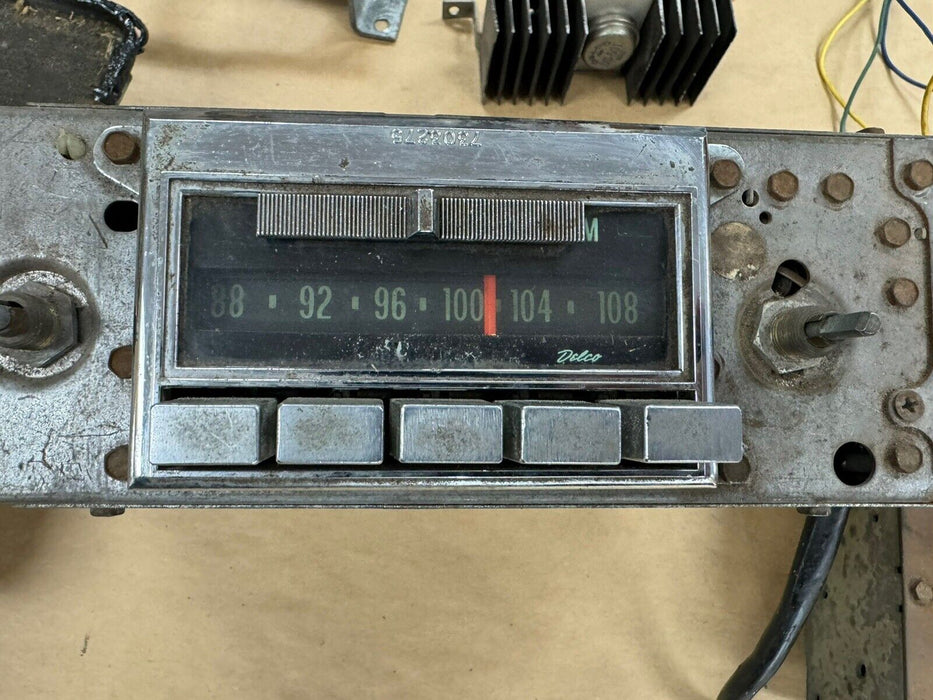 1968-1972 Corvette C3 Delco GM AM/FM Radio System 7303275 w/Modulator OEM #3231E