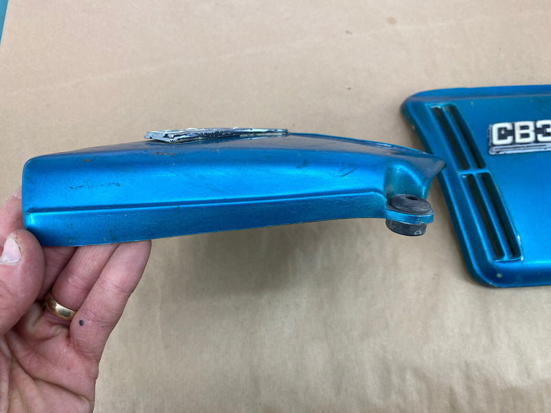 1972-1976 Honda CB360T Side Cover Panels Pair CB360 CB Twin Fairing OEM #2421E
