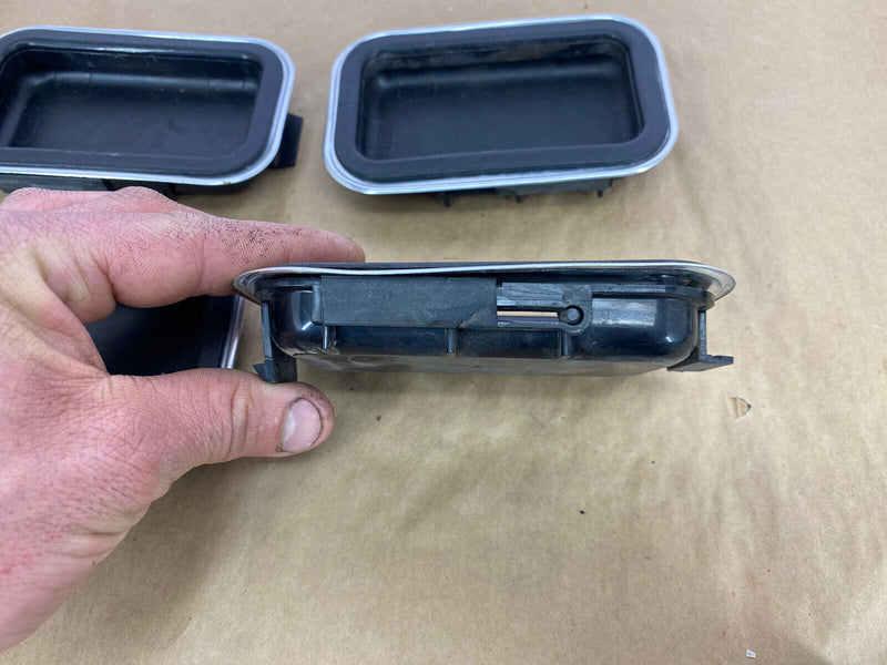 1973-1974 Volvo 144 145 Black Front & Rear Door Handle Interior Trim OEM #2483EJ