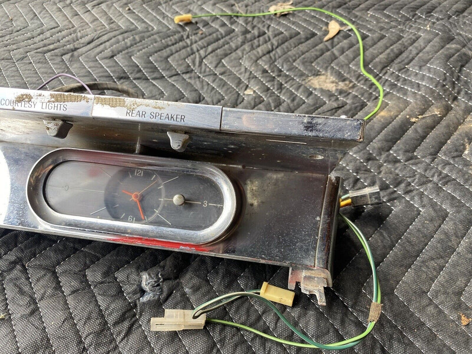 1961-1964 Buick Electra 225 Dash Panel Center Clock & Light Switch OEM #2955E