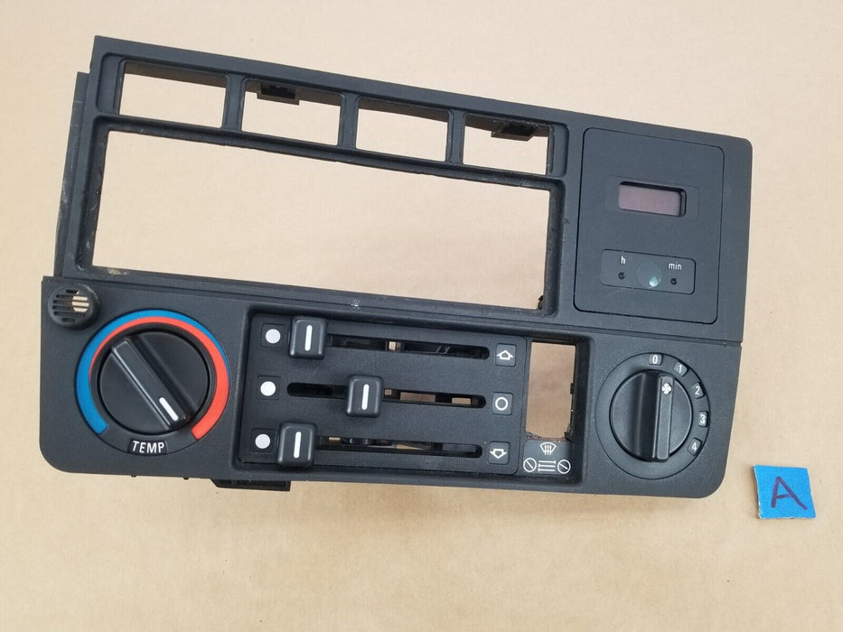 1984-93 BMW E30 318iA-2 325i CLIMATE CONTROL SURROUND BEZEL TRIM OEM #458CN