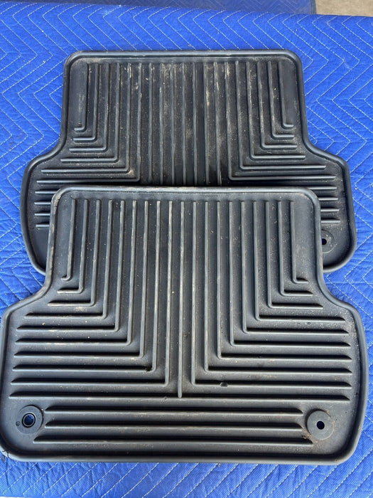 2003-2009 Audi S4 B6 B7 8E Pair of Black Rubber Floor Mats RH & LH OEM #559EM