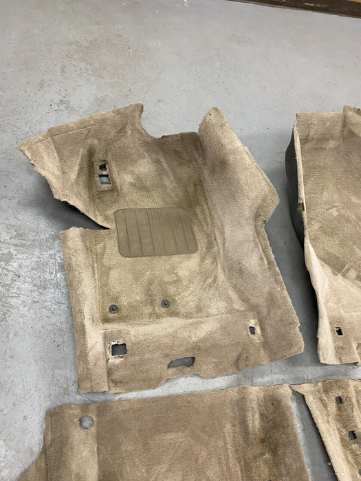 Volvo V70R V70 V70XC 98-00 Front & Rear Molded Carpet Set Tan Beige OEM #975E