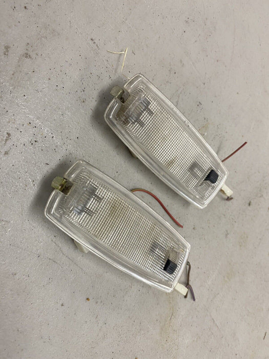 84-93 BMW 318i 325i Interior Dome Lights Courtesy Map Visor Pair OEM #1055E