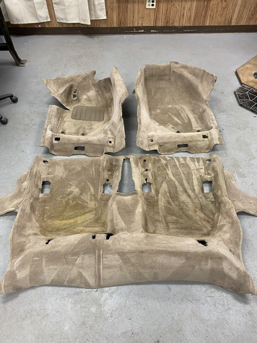 Volvo V70R V70 V70XC 98-00 Front & Rear Molded Carpet Set Tan Beige OEM #975E