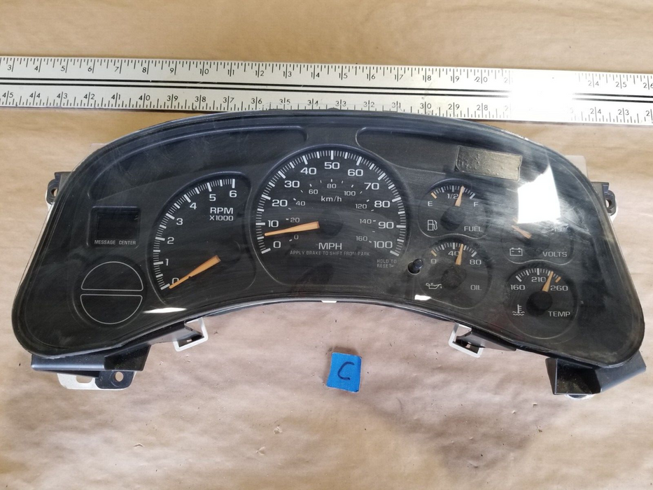 1999-2007 CHEVY 1500 SILVERADO SIERRA OEM GAUGE CLUSTER DIAL SPEEDOMETER #833CN