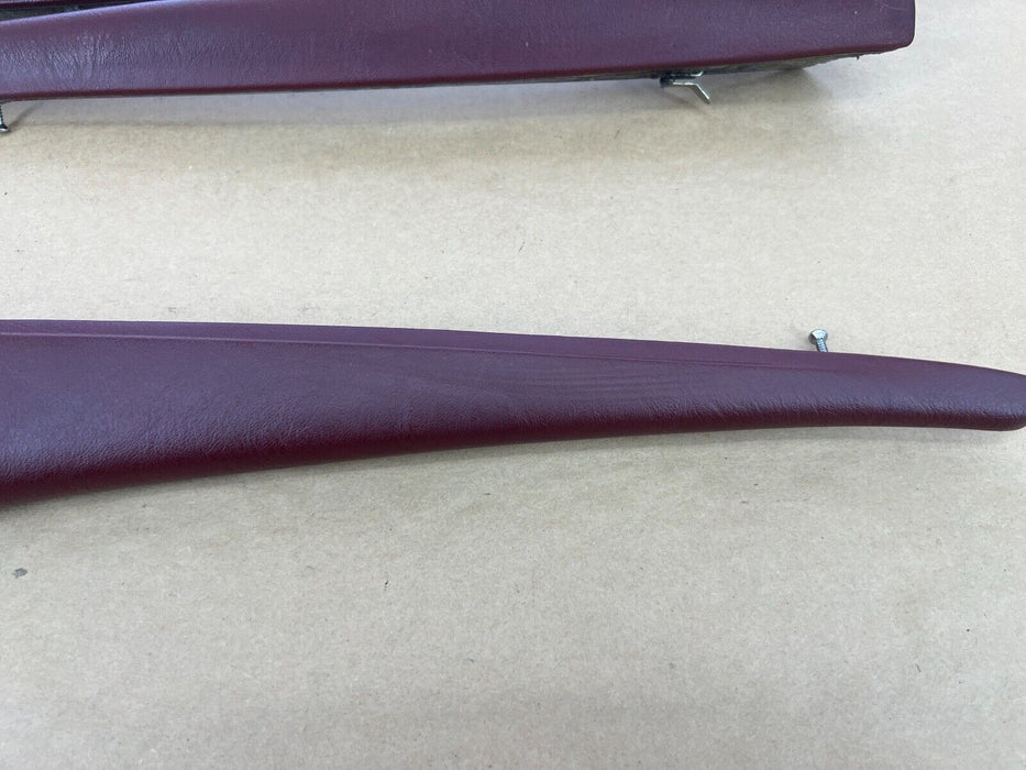 1979-1985 Mercedes 300SD W126 Set of Front Rear L + R Maroon Door Trim OEM#275EM