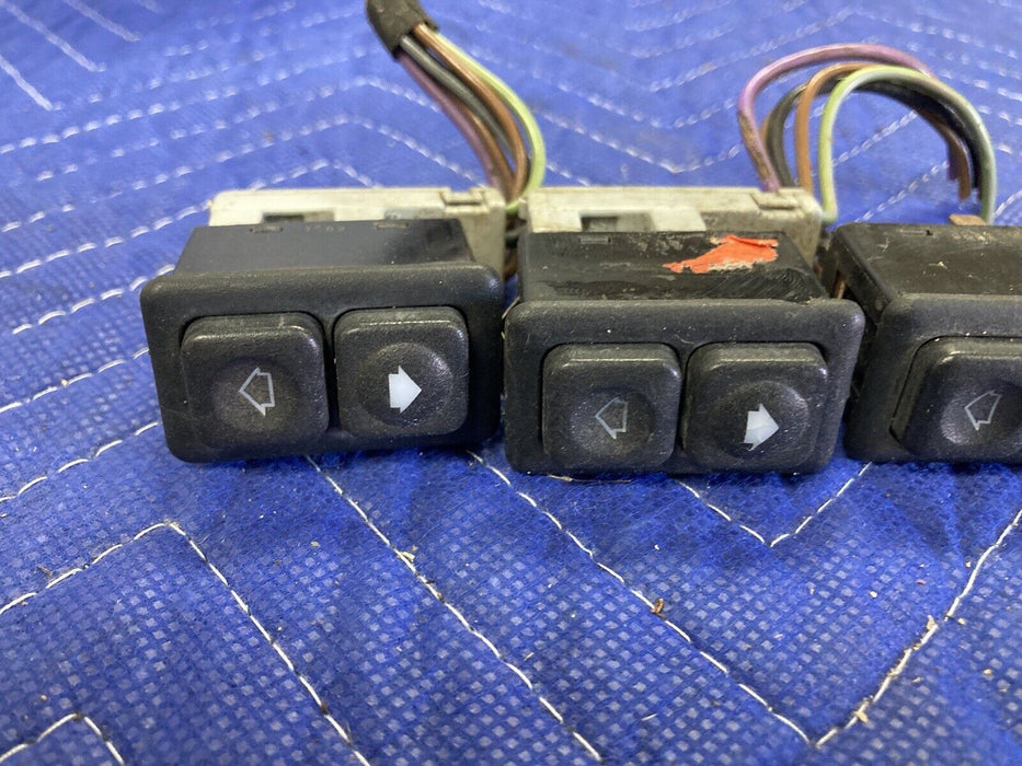 1984-1991 BMW 318i 325i E30 Set Of 3 Window Switch Button 1378938 OEM #2542M