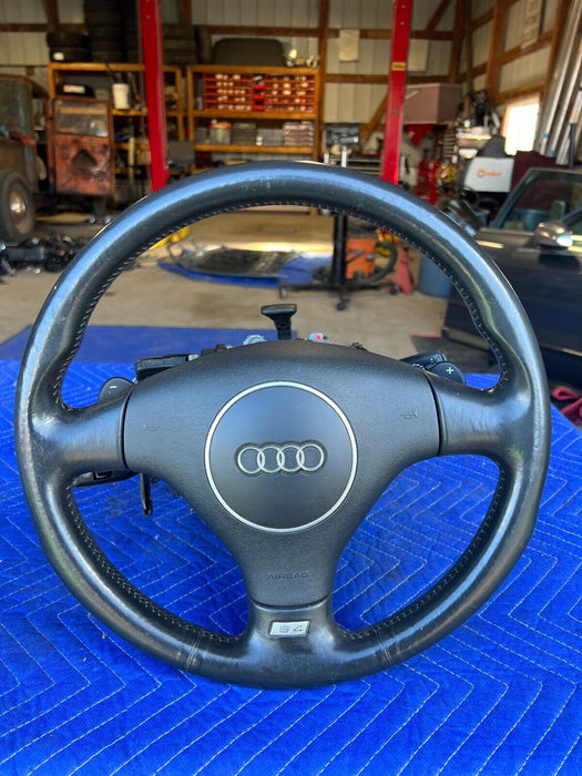 2003-2009 Audi S4 B6 B7 8E Steering Wheel Assembly Ignition & Stalks OEM #587EM