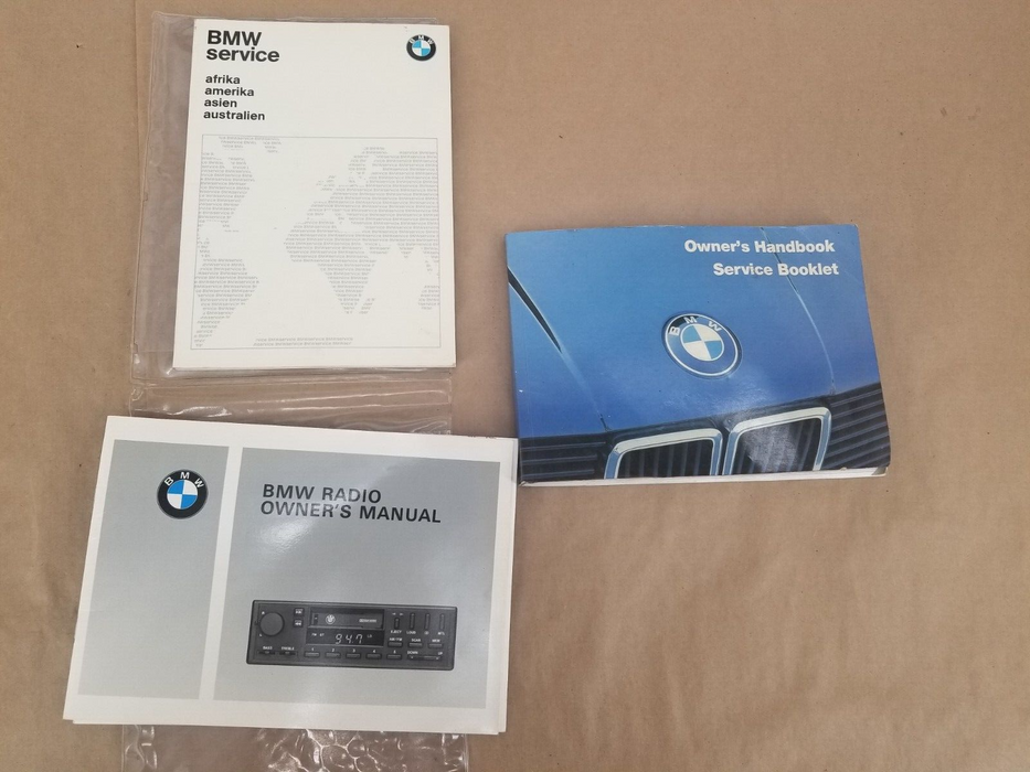 1984-93 BMW E30 318i 325i OWNERS MANUAL INSTRUCTIONS BOOK OEM #500CN