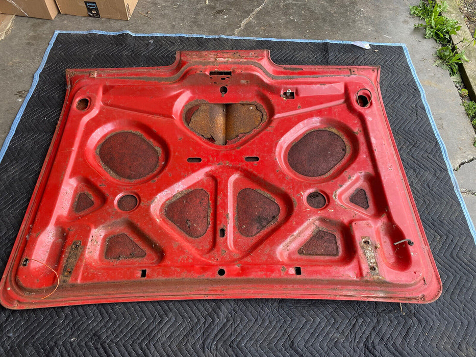 1961-1964 Buick Electra 225 Rear Deck Lid Trunk Panel Red w/Trim OEM #2958E