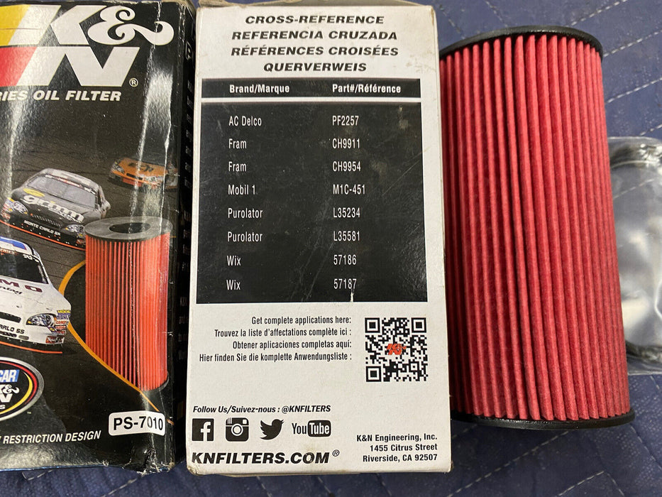 x2 K&N Premium Oil Filter PS-7010 Engine Oil Filter Cartridge Filter #2551E