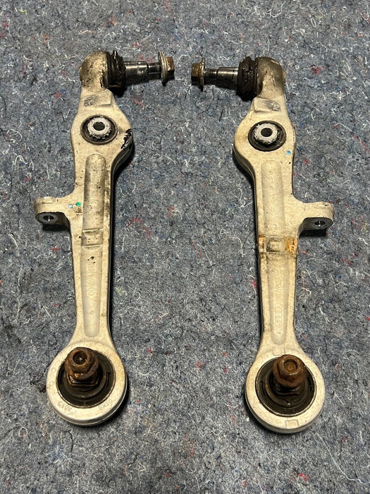 02-08 Audi A4 B6 Sedan AWD L/R Pair Lower Lateral Center Arms 8E0407155N #120EM