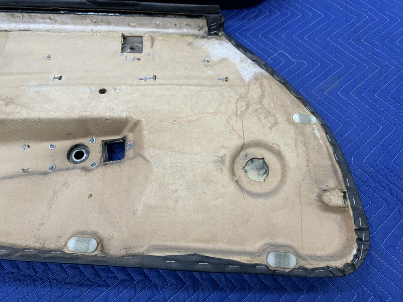 1968-1977 Corvette C3 Left & Right Black Door Card Panel Power w/Trim OEM #3227E