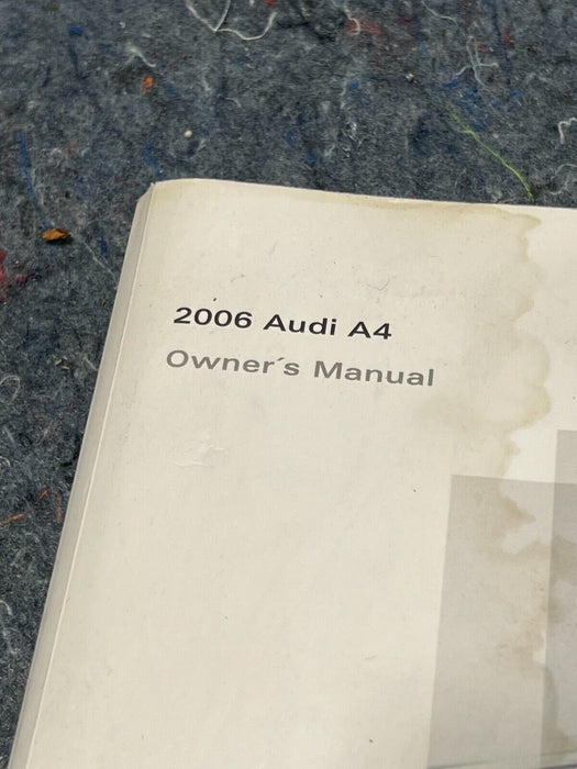 02-08 Audi A4 B6 Sedan Original Owner's Manual OEM #233EM