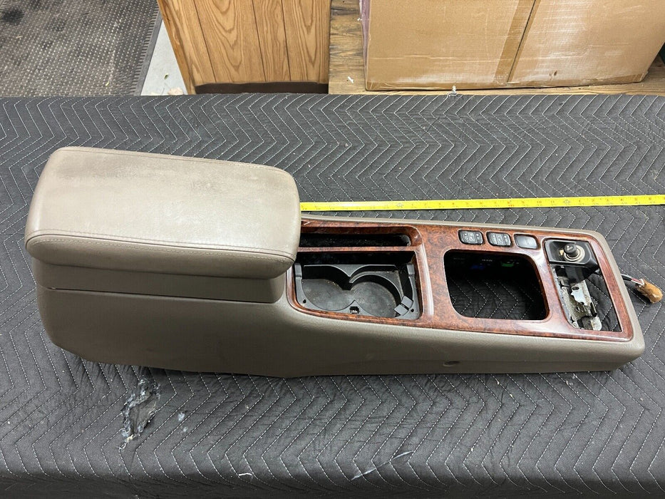 1995-1998 Acura TL Wood Grain & Tan Center Console Shifter Bezel Trim OEM #776EM