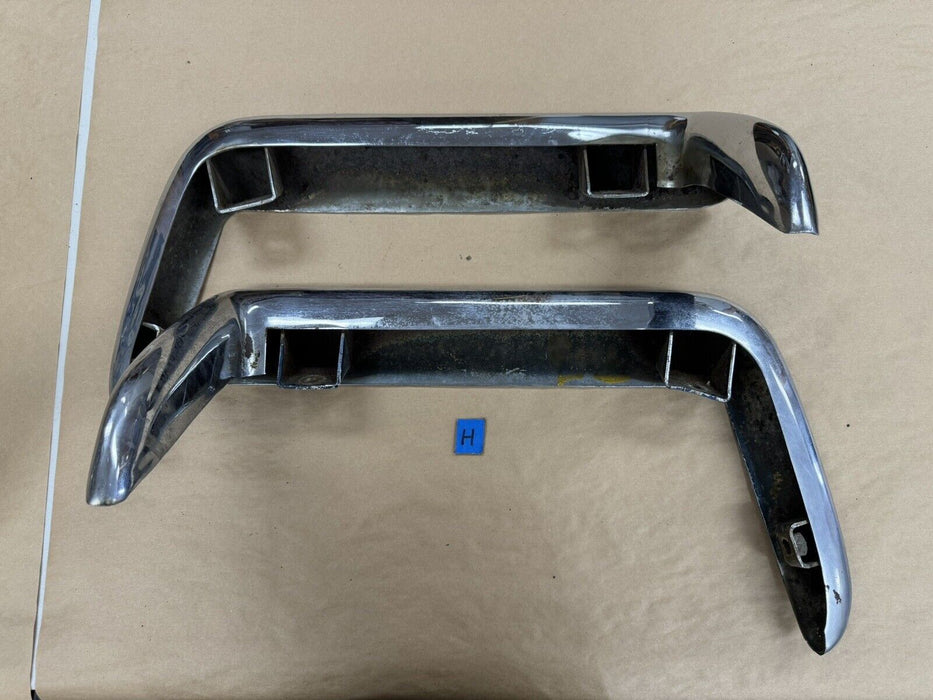 1968-1973 Corvette C3 GM Rear Split Bumper RH & LH Chrome Pair OEM #3260E