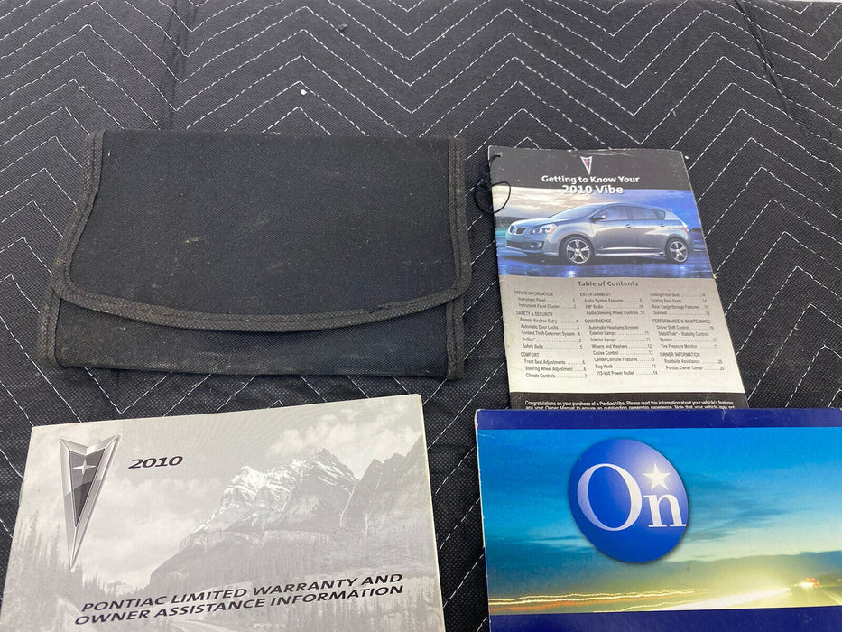 2010 Pontiac Vibe Owners Manual Kit Book Hatchback Operators Manual OEM #3068E