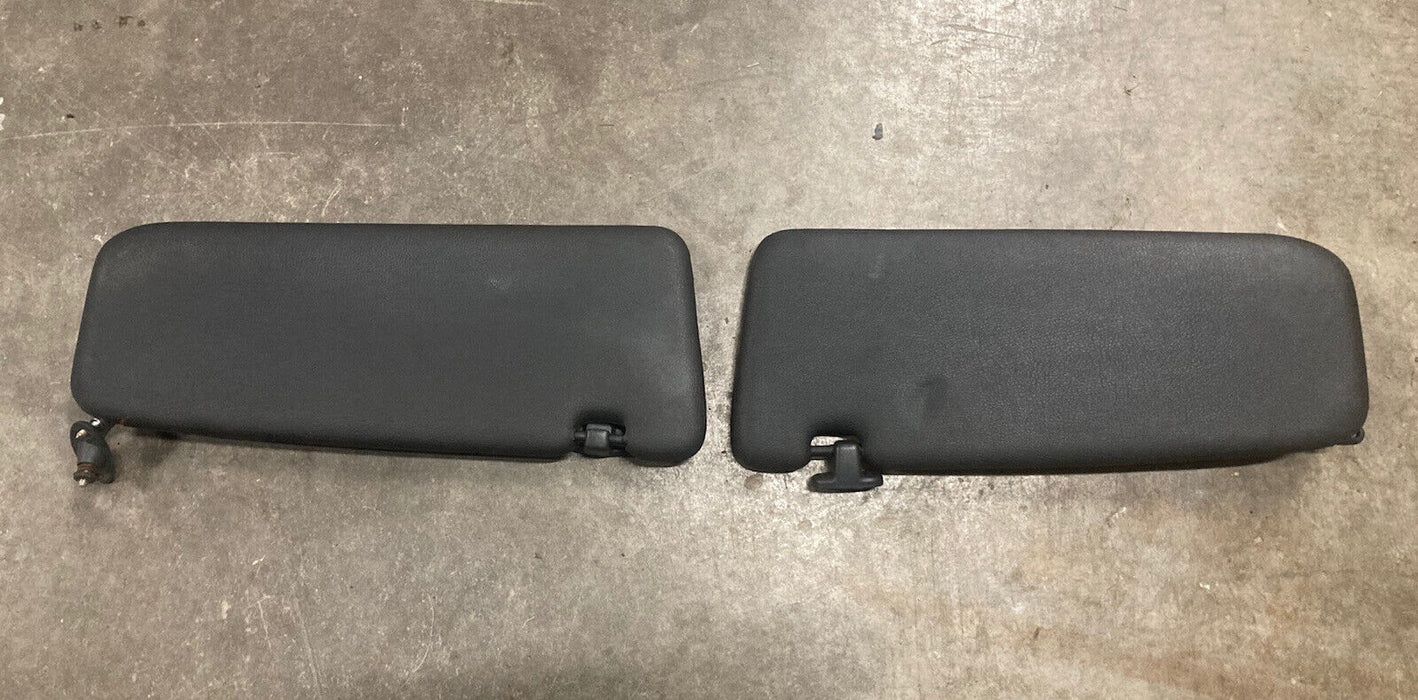 BMW OEM 82-94 Sun Visor Pair Left/right BlackE30 325eS 325i 325is 318i 318i #76m