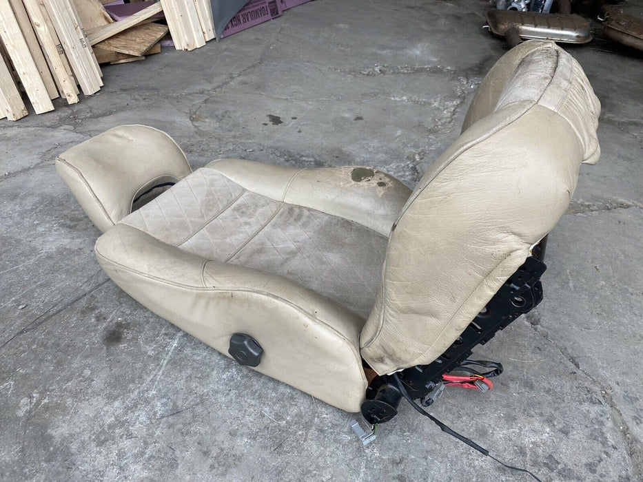 94-00 Volvo 850 850R V70 V70R XC70 Tan Front Power Seat Leather Stitched #815E