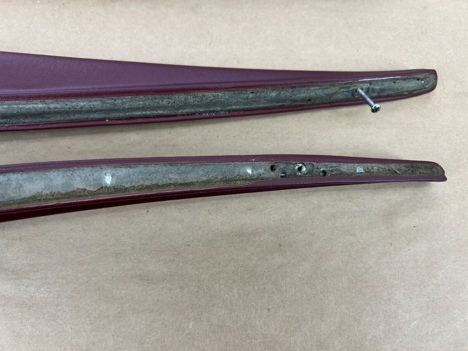 1979-1985 Mercedes 300SD W126 Set of Front Rear L + R Maroon Door Trim OEM#275EM