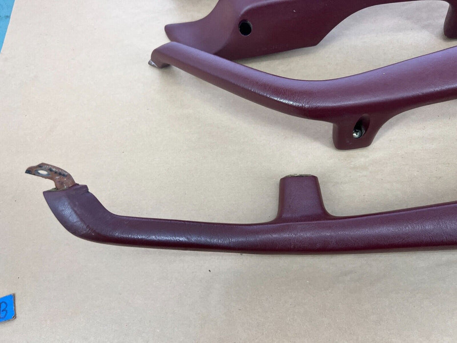 1979-1985 Mercedes 300SD W126 Set L/R Maroon Door Arm Rests 1269701001 OEM#277EM