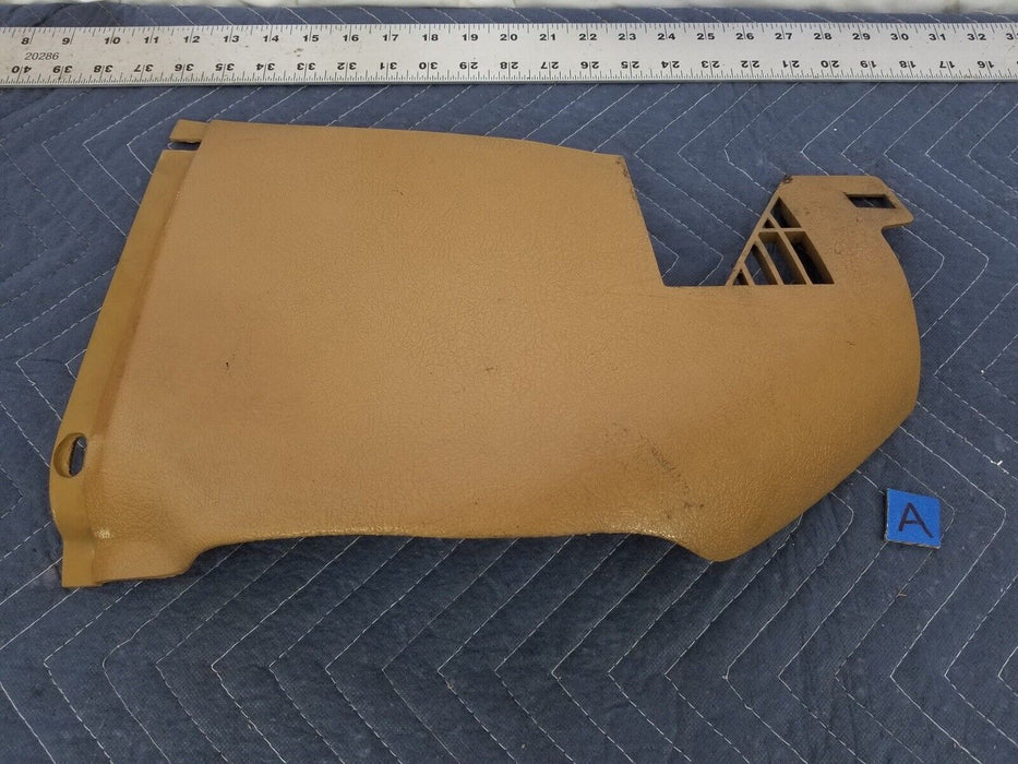 Volvo 240 244 245 Passenger Side Inner Footwell Kick Panel Center Tan OEM #2584E