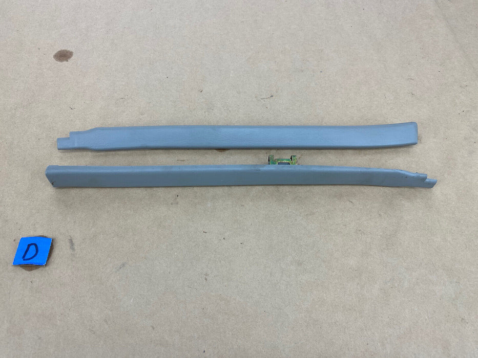 1997-2001 Lexus ES300 Rear Door Sill to Carpet Trim Gray L & R Pair OEM #2394E