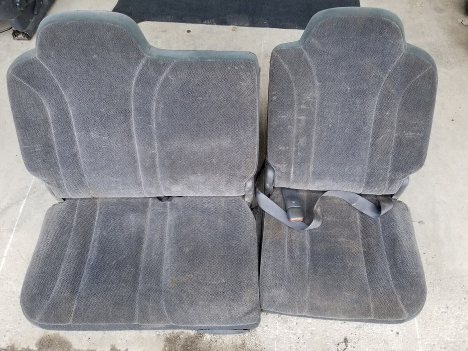 1999-2007 CHEVY 1500 SILVERADO SIERRA PICKUP EXT CAB REAR SEAT L & R GRAY #780CN