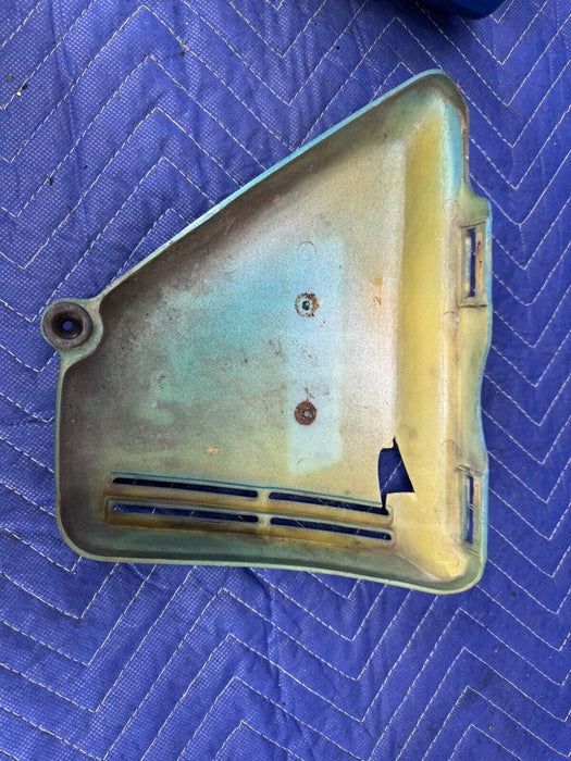 1974-1976 Honda CB360 CB360T Side Engine Panel Covers Pair L & R Moto OEM #3269E