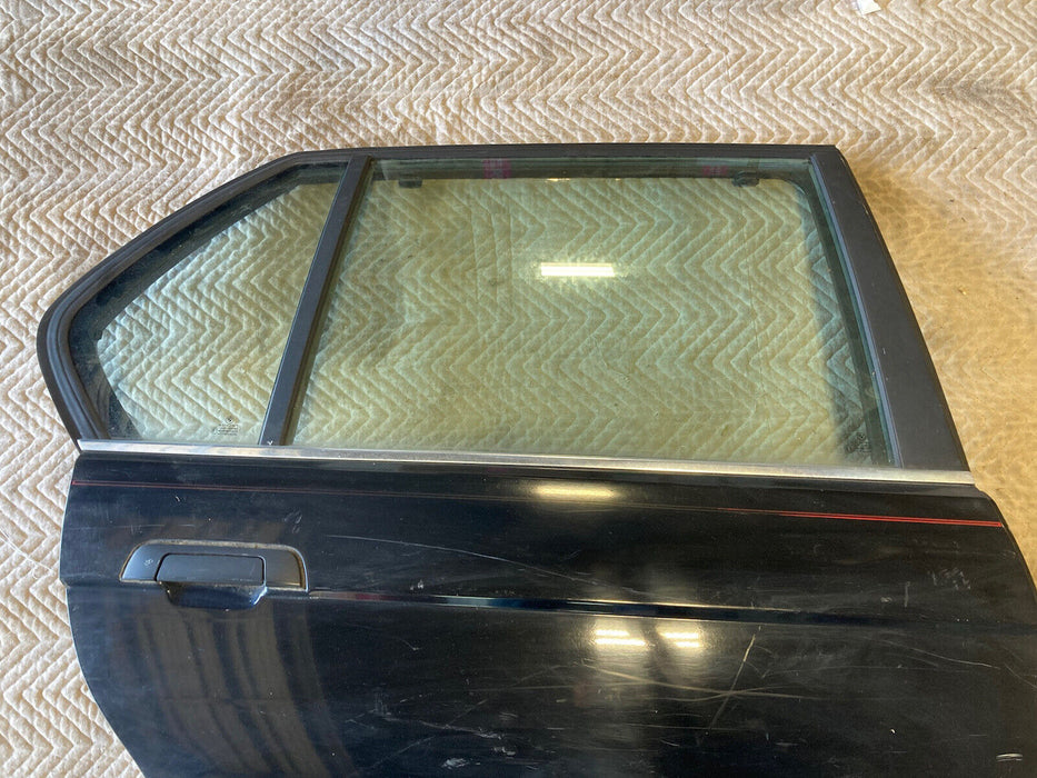 1986-1994 BMW 7 Series E32 Passenger Rear Door Right Panel Black Back OEM #797M