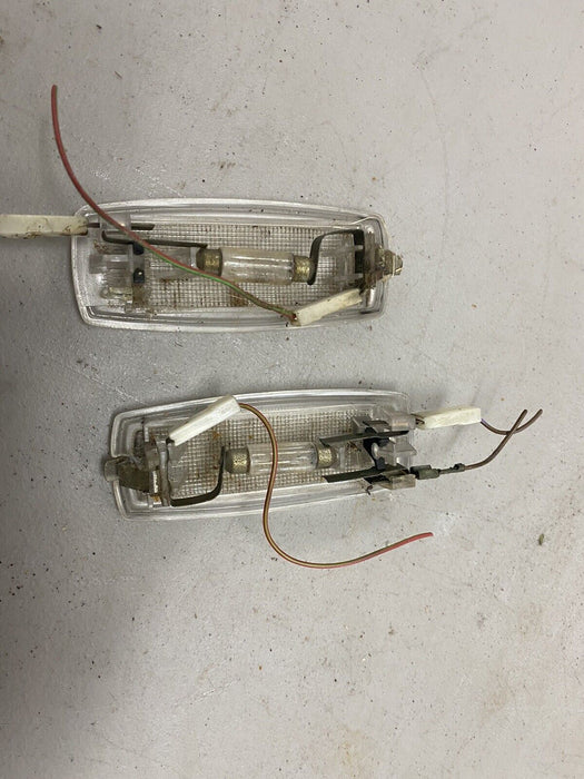 84-93 BMW 318i 325i Interior Dome Lights Courtesy Map Visor Pair OEM #1055E