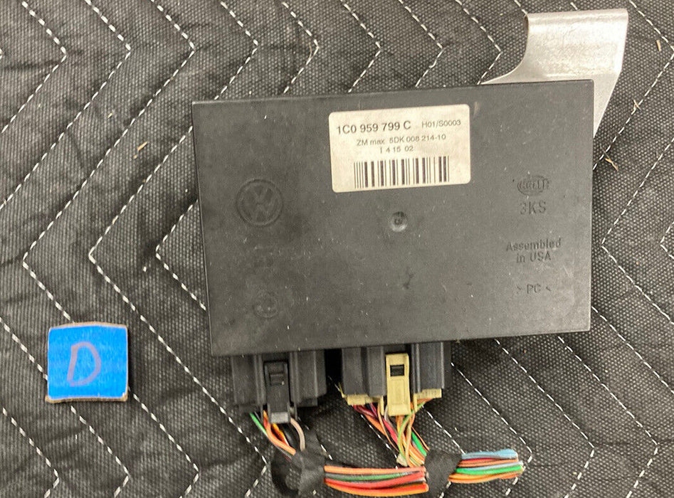 1999-2005 Volkswagen VW Jetta MK4 Comfort Control Module Beetle Passat #2409M