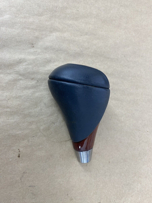 2007-2009 Lexus LS460 LS460L Wood & Black Leather Shift Knob OEM #2747E