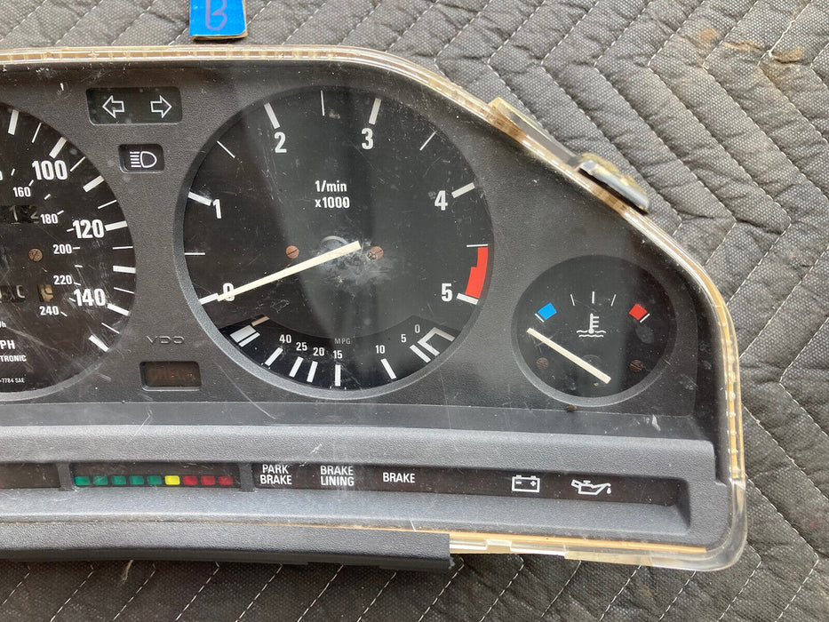 1984-1991 BMW E30 318i 325i 1377313 Manual Gauge Cluster Speedometer OEM #2085M