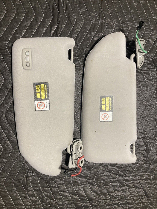 2005-2007 Volvo S60R S60 V70R Sun Visors Pair Left & Right Clean OEM #1412M